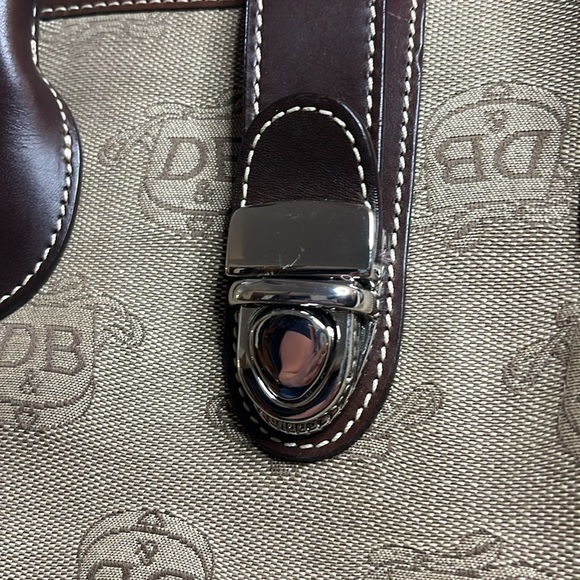 Dooney & Bourke Brown Double Handle Tote PLUS Shoulder Strap & Coin Purse - Picture 3 of 8